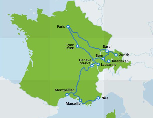 TGV Lyria 法国到瑞士的跨境高铁