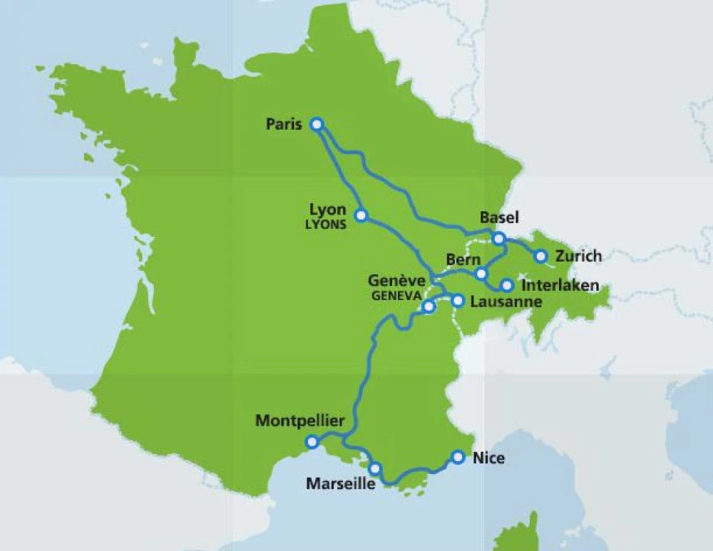 TGV Lyria 法国到瑞士的跨境高铁