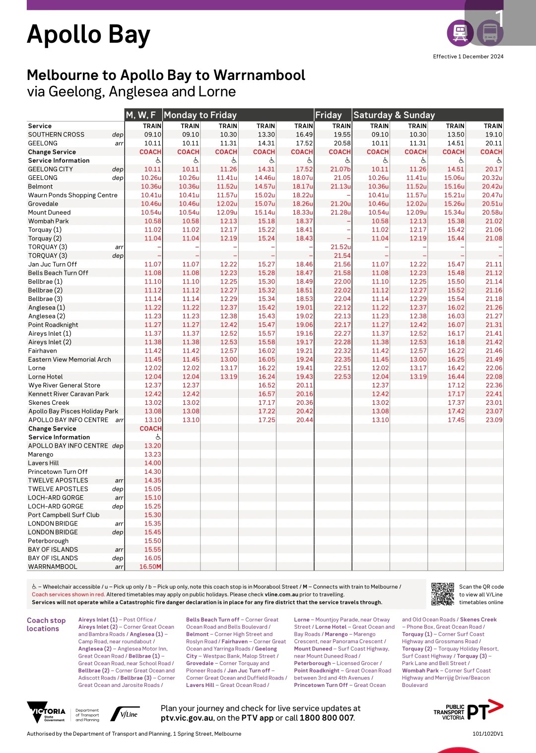 [墨尔本周边] 大洋路公交自由行省钱攻略：如何搭巴士和火车等公共交通工具去大洋路