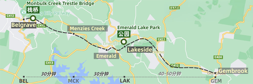 墨尔本周边一日游:普芬比利蒸汽小火车游玩全攻略