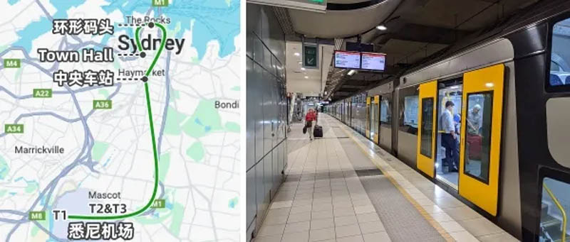 悉尼机场往返市区交通攻略