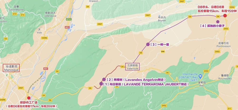 法国普罗旺斯旅游攻略：瓦伦索勒薰衣草田与圣十字湖 | 南法
