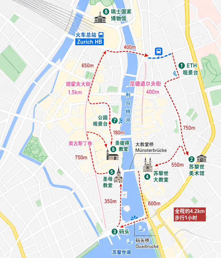 瑞士苏黎世旅游自由行攻略